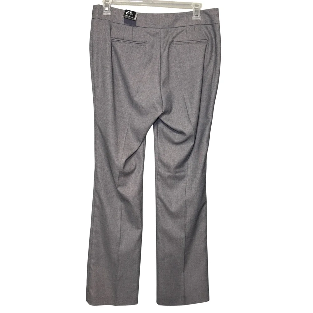 New York & Company Crosby Street Gray Straight Leg Dress Pants 12 Tall NWT‎ Snag